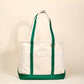 The Signature Canvas Tote Bag–Dark Green