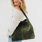 Evie Suede Hobo Shoulder Bag