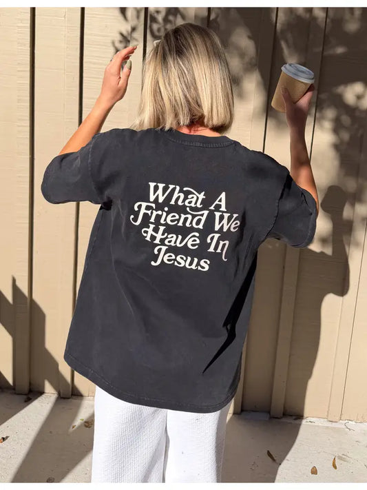 What A Friend in Jesus Heavyweight Tee