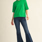 Rhonda Round Neck Half Sleeve Sweater Top