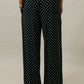 Libby Mid Rise Wide Leg Polka Dot Pants