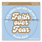 Faith Over Fear Cross Bracelet + Sticker | Psalm 46:5