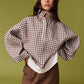 Checkered Piper Snap Button Sweater