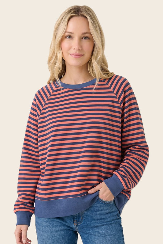 Casper Crew Neck Contrast Long Sleeve