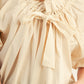 Lasting Drawstring Neckline Solid Woven Top