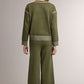 Tipped Wide Leg Pants With Optional Sweater