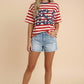 USA 250th Anniversary Commemorative Oversized Stripe Tee