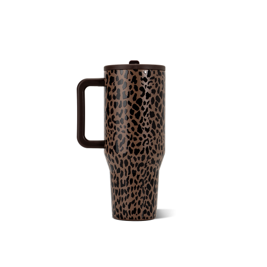 Brown Leopard 32 oz Traveler HydroJug