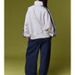 Bailey Snap Collar Varsity Sweatshirt
