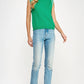 Winchester Embroidered Sleeveless Knit Tank Top