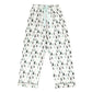 Green Trees Full-Length Pj Set with Velvet Tie