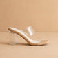 The Emma Clear | Invisible Block Spring Heel
