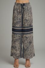 Packwood Wide Leg Pants Abstract Zebra