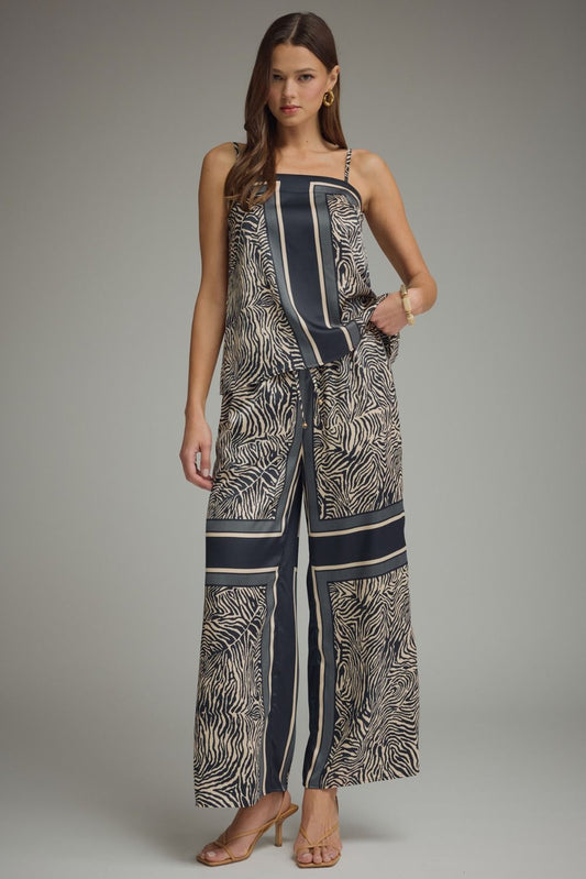 Packwood Wide Leg Pants Abstract Zebra