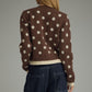 Strength Polka Dot Cardigan Sweater