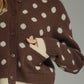 Strength Polka Dot Cardigan Sweater