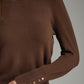 Ashland Solid Long Sleeve Top with Detailed Cuff