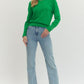 Ashland Solid Long Sleeve Top with Detailed Cuff