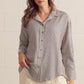 Salem Striped Long Sleeve Button Down Top