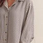 Salem Striped Long Sleeve Button Down Top