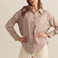 Salem Striped Long Sleeve Button Down Top