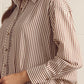 Salem Striped Long Sleeve Button Down Top
