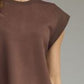 James Cap Sleeve Round Neck Blouse