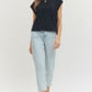 James Cap Sleeve Round Neck Blouse