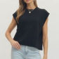 James Cap Sleeve Round Neck Blouse