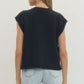 James Cap Sleeve Round Neck Blouse