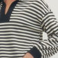 Prince Striped Long Sleeve Knit Top