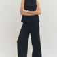 Jemez Solid Mock Neck Sleeveless Top
