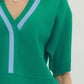 Galena Wide Short Sleeve Knit Top