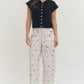 Crystal Solid Cap Sleeve Knit Top