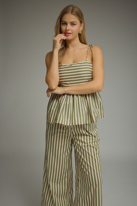 Vernon Striped Sleeveless Top