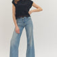 Vibes Solid Cap Sleeve Knit Sweater with Lace Trim