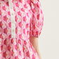 Jacksonville Printed Puff Peplum Top