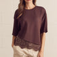 Courage Knit Scallop Lace Hem Detail