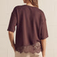 Courage Knit Scallop Lace Hem Detail
