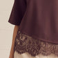 Courage Knit Scallop Lace Hem Detail