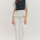 Marion Polka Dot Short Puff Sleeve Top