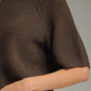 Dalles Solid Short Sleeve Knit Sweater