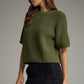 Dalles Solid Short Sleeve Knit Sweater