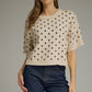 Boutique Polka Dot Knit Sweater