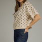 Boutique Polka Dot Knit Sweater