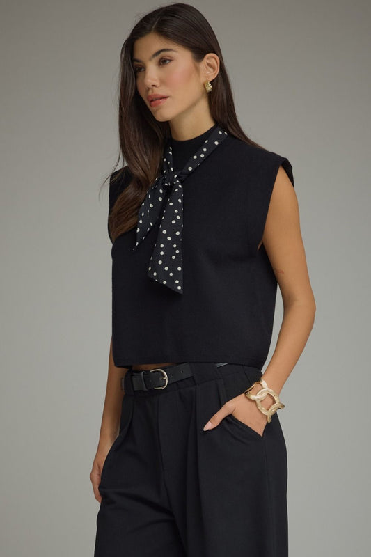 Ellie Solid Cap Sleeve Knit Top