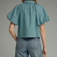 Sophia Stripe Short Puff Sleeve Top