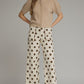Socorro Solid Round Neck Short Puff Sleeve Knit Top