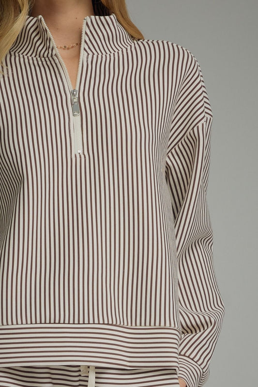 Erin Stripe Long Sleeve Knit Top