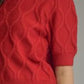 Scarlett Puff Sleeve Cable Knit DetailSweater